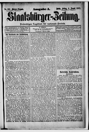 Staatsbürger-Zeitung vom 04.08.1905