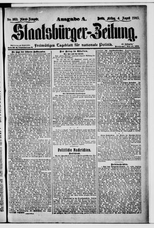 Staatsbürger-Zeitung vom 04.08.1905