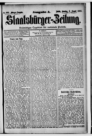 Staatsbürger-Zeitung vom 06.08.1905