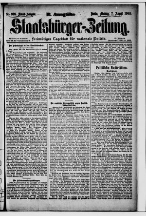 Staatsbürger-Zeitung vom 07.08.1905