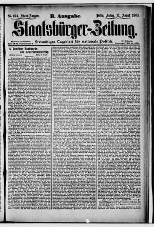 Staatsbürger-Zeitung vom 11.08.1905