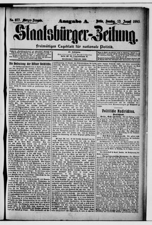 Staatsbürger-Zeitung vom 13.08.1905