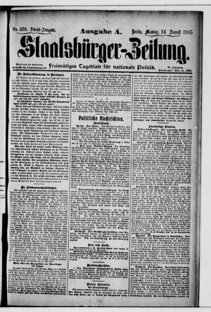 Staatsbürger-Zeitung vom 14.08.1905