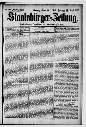 Staatsbürger-Zeitung vom 17.08.1905