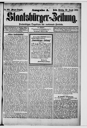 Staatsbürger-Zeitung vom 22.08.1905