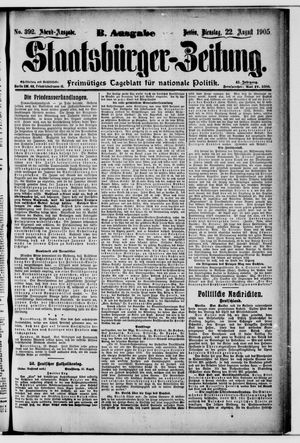 Staatsbürger-Zeitung vom 22.08.1905
