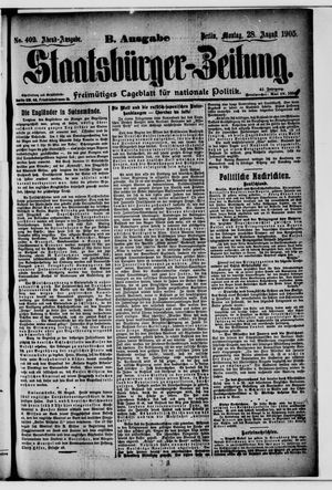 Staatsbürger-Zeitung vom 28.08.1905