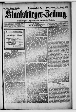 Staatsbürger-Zeitung vom 29.08.1905