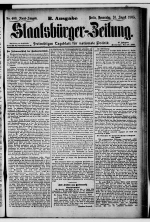 Staatsbürger-Zeitung vom 31.08.1905