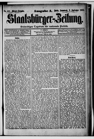 Staatsbürger-Zeitung vom 02.09.1905