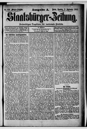 Staatsbürger-Zeitung vom 03.09.1905