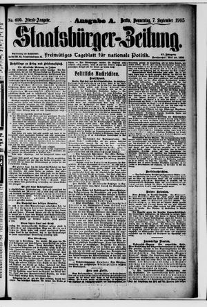 Staatsbürger-Zeitung vom 07.09.1905