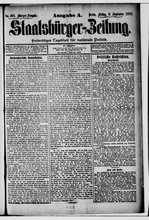 Staatsbürger-Zeitung vom 08.09.1905