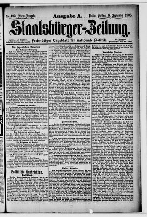 Staatsbürger-Zeitung vom 08.09.1905