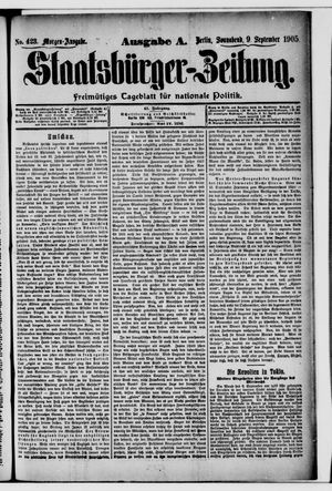 Staatsbürger-Zeitung on Sep 9, 1905