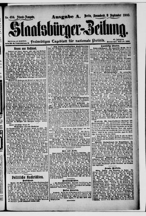 Staatsbürger-Zeitung on Sep 9, 1905