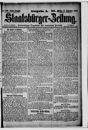 Staatsbürger-Zeitung vom 11.09.1905