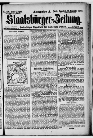 Staatsbürger-Zeitung vom 16.09.1905