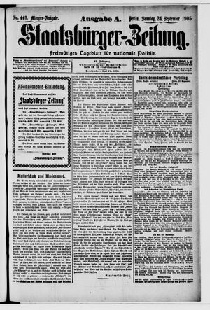 Staatsbürger-Zeitung vom 24.09.1905