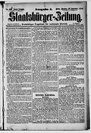 Staatsbürger-Zeitung vom 26.09.1905