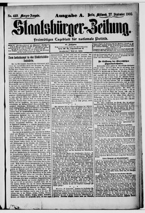 Staatsbürger-Zeitung vom 27.09.1905
