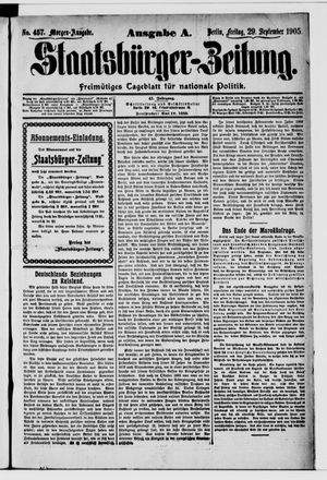 Staatsbürger-Zeitung vom 29.09.1905