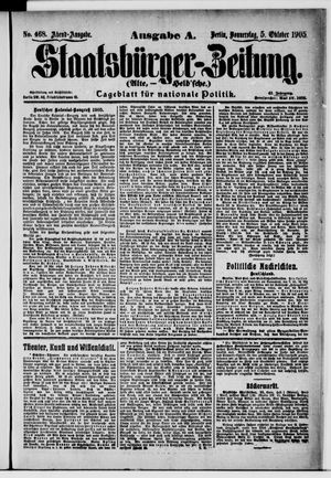 Staatsbürger-Zeitung vom 05.10.1905