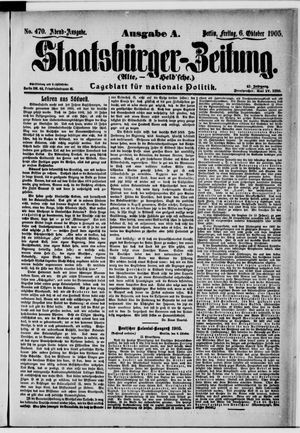 Staatsbürger-Zeitung on Oct 6, 1905