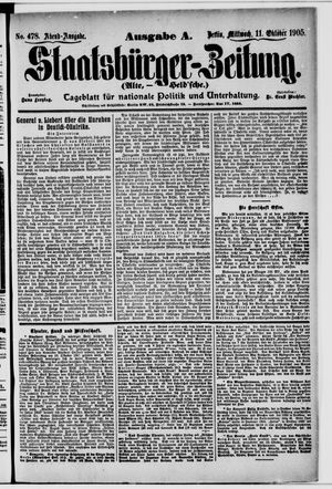 Staatsbürger-Zeitung vom 11.10.1905