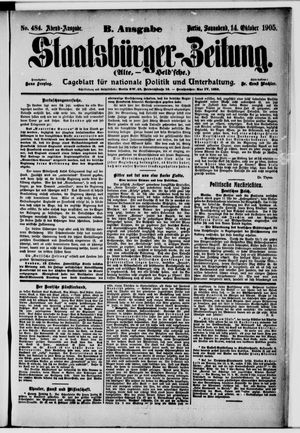 Staatsbürger-Zeitung vom 14.10.1905
