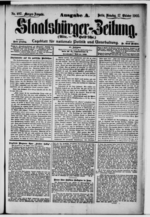 Staatsbürger-Zeitung on Oct 17, 1905