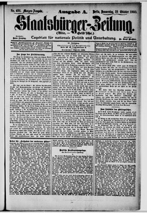 Staatsbürger-Zeitung vom 19.10.1905