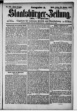 Staatsbürger-Zeitung vom 20.10.1905