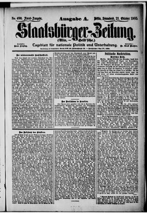 Staatsbürger-Zeitung vom 21.10.1905