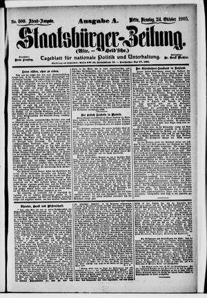 Staatsbürger-Zeitung vom 24.10.1905