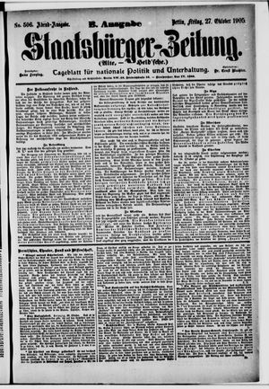Staatsbürger-Zeitung on Oct 27, 1905