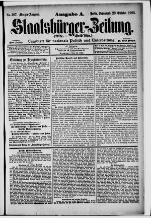 Staatsbürger-Zeitung vom 28.10.1905