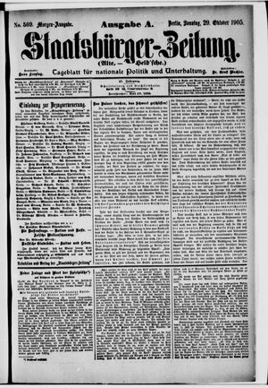 Staatsbürger-Zeitung vom 29.10.1905