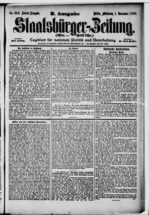 Staatsbürger-Zeitung vom 01.11.1905