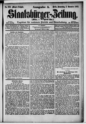 Staatsbürger-Zeitung vom 02.11.1905