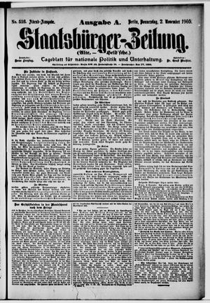 Staatsbürger-Zeitung vom 02.11.1905
