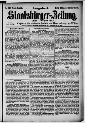 Staatsbürger-Zeitung vom 03.11.1905