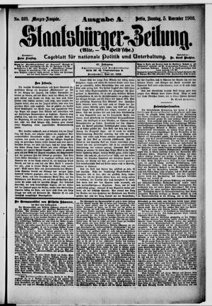 Staatsbürger-Zeitung vom 05.11.1905
