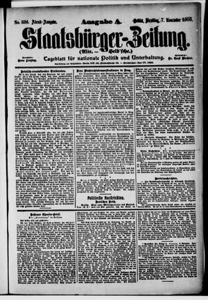 Staatsbürger-Zeitung vom 07.11.1905