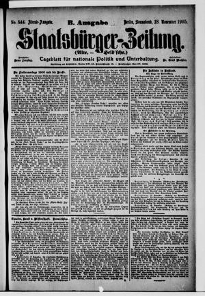 Staatsbürger-Zeitung vom 18.11.1905