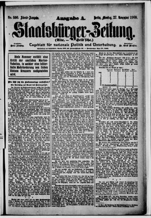 Staatsbürger-Zeitung vom 27.11.1905
