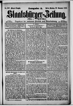 Staatsbürger-Zeitung vom 28.11.1905