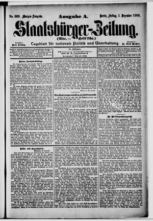 Staatsbürger-Zeitung vom 01.12.1905