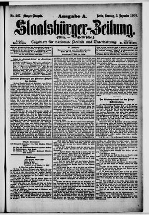 Staatsbürger-Zeitung on Dec 3, 1905