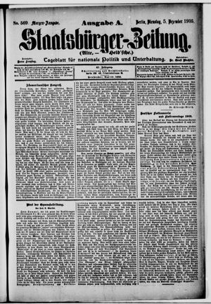 Staatsbürger-Zeitung vom 05.12.1905
